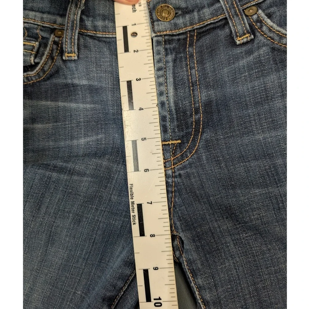 7 For All Mankind The Slim Cigarette Jeans Womens 27 Dark Wash Blue Excellent - Picture 12 of 15